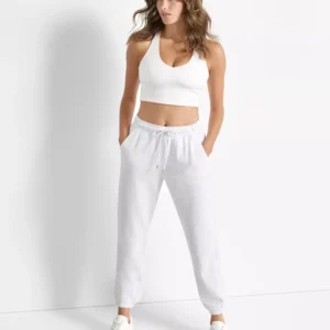 Women's Varsity Embroidered Logo Relaxed Pockets Pull-On Joggers