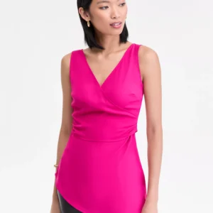 Women's Sleeveless Surplice-Neck Top, Macy's Exclusive