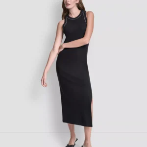 Women's Domestud Tank Crew Neck Pencil Midi Dress