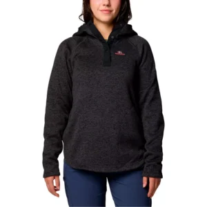 Women's Black Georgia Bulldogs Sweater Weather Raglan Pullover Hoodie
