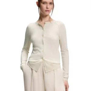 BOSS by Women's Superfine Merino Wool Cardigan