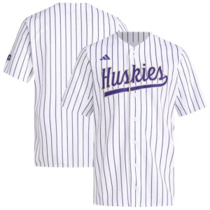 Men's White Washington Huskies Replica Baseball Jersey