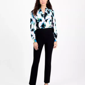 Petite High-Rise Slim Straight-Leg Pants, Macy's Exclusive