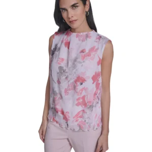 Women's Sleeveless Textured Top