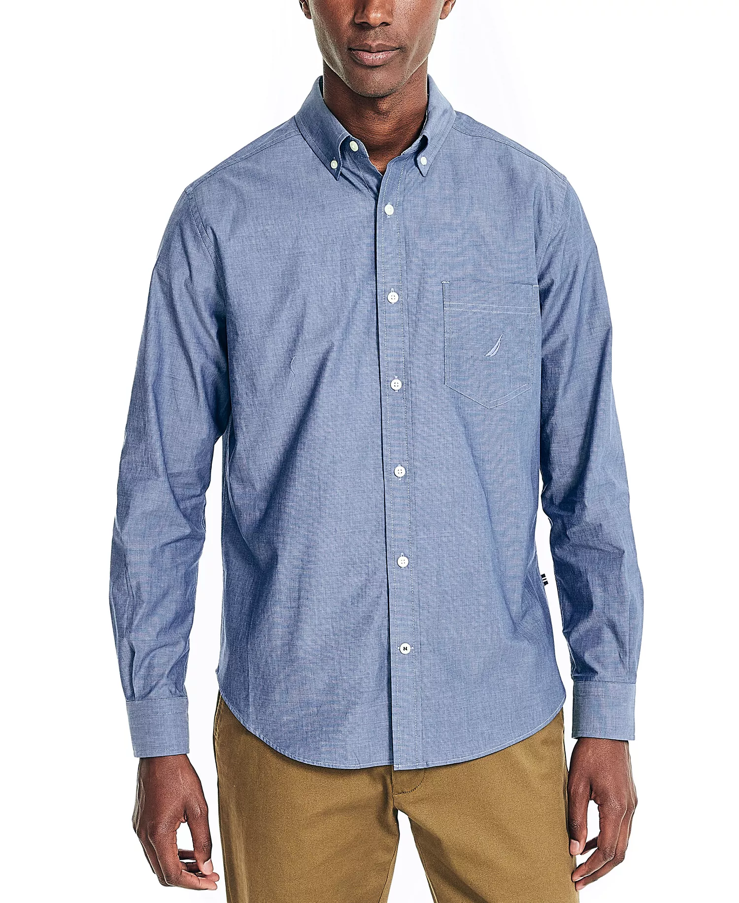 mni-b8e2aa8ec35efedb4a82d6bb745b2829 Men's Long Sleeve Button Down Shirt — изображение 3