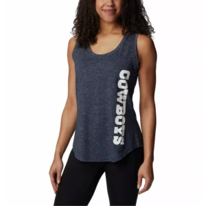 Women's Navy Dallas Cowboys Cades Cape Omni-Wick Tri-Blend Tank Top