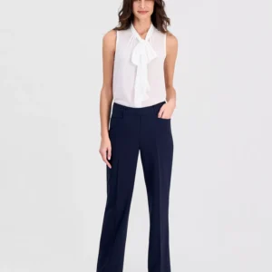 Petite Bird Eye Mid-Rise Pants