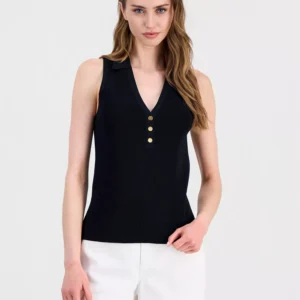 Women's Sleeveless Polo Sweater, Macy's Exclusive
