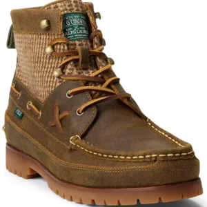 Men's Round-Toe Lace-Up Boots