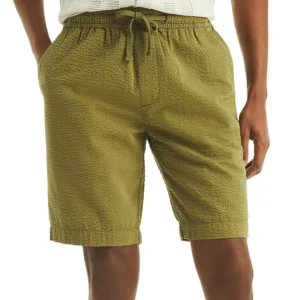 Men's Seersucker Drawstring 9.5" Shorts