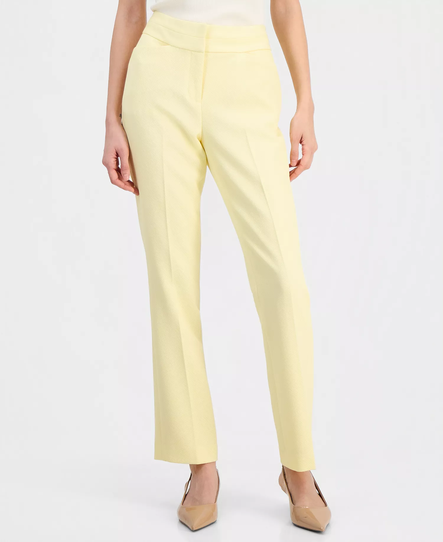 mni-bda8d11215cc038e970c21355ee1a697 Women's Twill Flat-Front Straight-Leg Pants — изображение 3