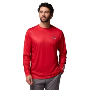 Men's Red Georgia Bulldogs PHG Terminal Shot Long Sleeve T-Shirt