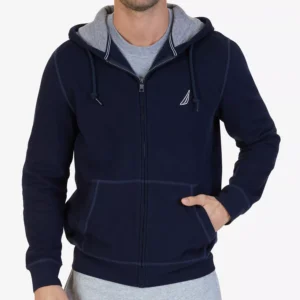 Men's Super Soft Fleece Full Zip Hoodie Sweatshirt and Jogger Pants