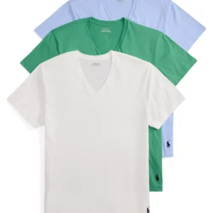 Men's 3-Pack Classic Cotton V-Neck Undershirts