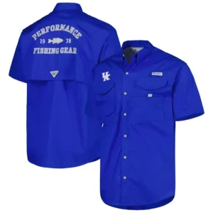 Men's Royal Kentucky Wildcats Bonehead Button-Up Shirt