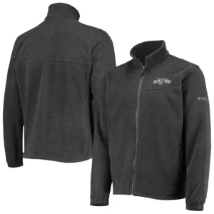 Men's San Antonio Spurs Heathered Charcoal Flanker Full-Zip Jacket