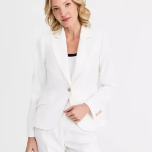 Petite Stretch One-Button Jacket