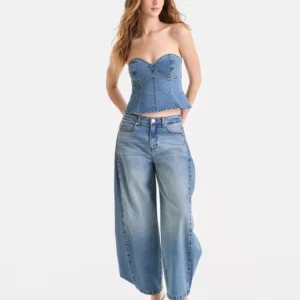 Women's High Rise Barrel-Leg Jeans, Macy's Exclusive