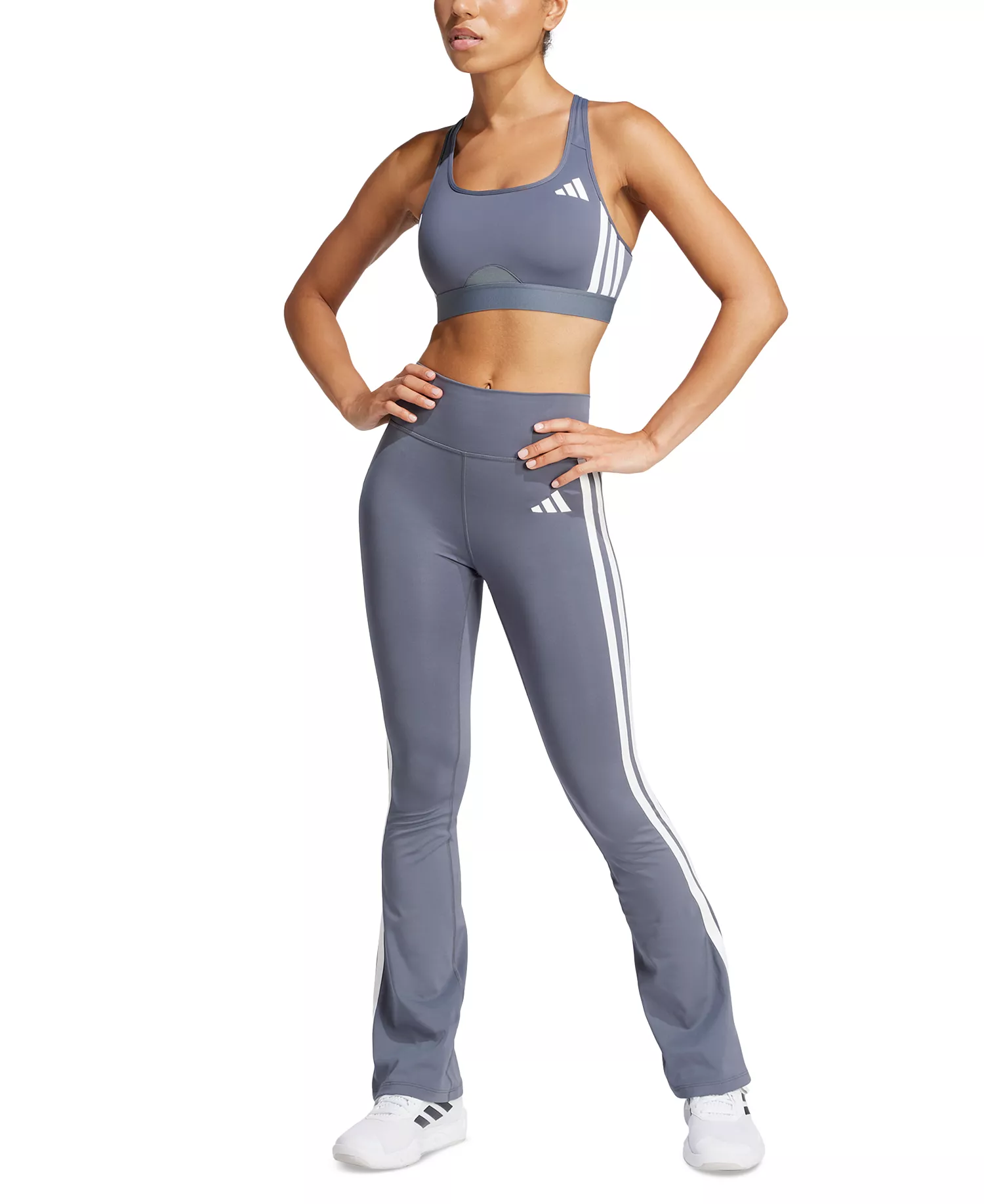 mni-c351ba416381d0864a0753fce9652af4 Women's Optime Essentials 3 Stripes Flared Leggings