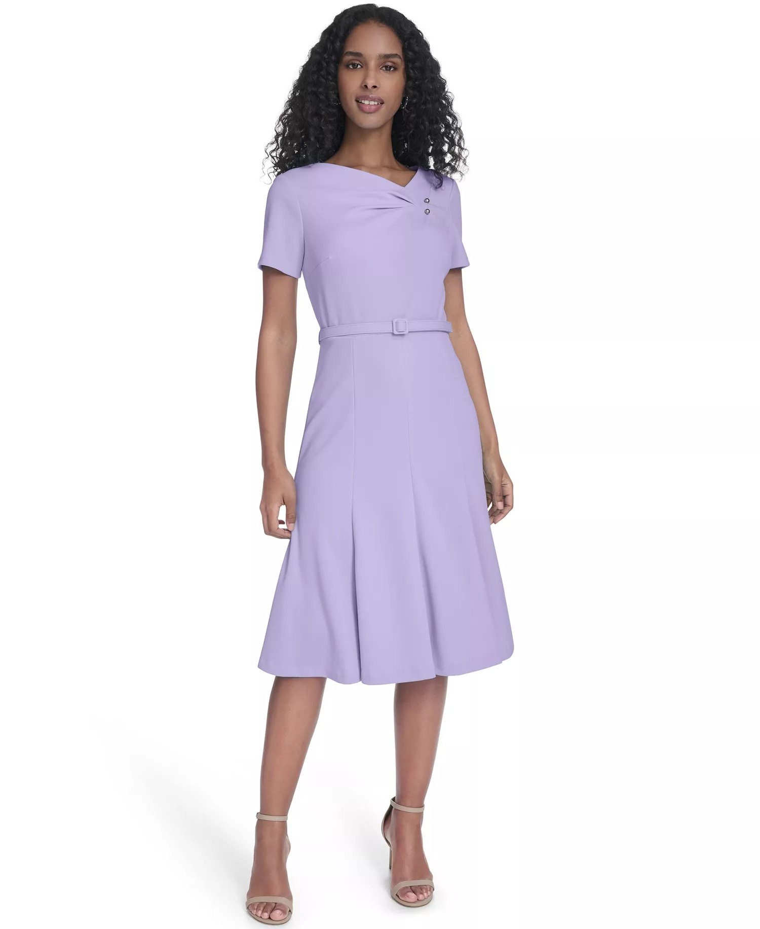 mni-c3a4e2edb2dbb0055b92b357ad86dcde Women's Square Neck Midi Dress