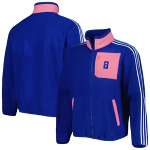 Men's Blue Juventus Lifestyler Fleece Full-Zip Jacket