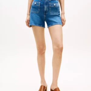 Women's Patch Pocket Denim Shorts
