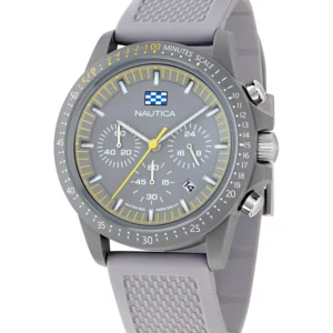 Men's Multifunction or Date Gray Polyurethane Watch, 43mm