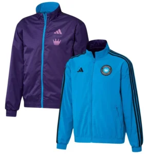 Men's Blue, Purple Charlotte FC 2023 On-Field Anthem Full-Zip Reversible Team Jacket