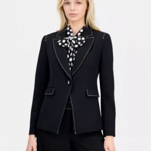 Petite One-Button Blazer