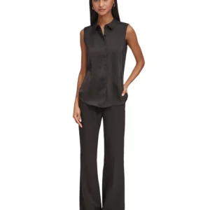 Women's Jacquard Logo Sleeveless Shirt