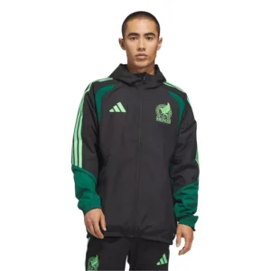 Men's Black Mexico National Team FIFA x World Cup 2026 Tiro All Weather Full-Zip Jacket