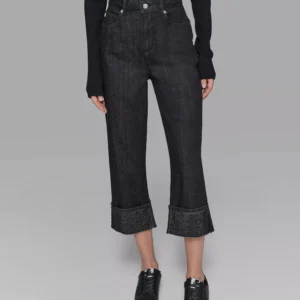 Women's Crystal Cuff Jeans
