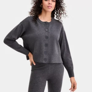 Women's Crewneck Cardigan, Macy's Exclusive