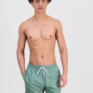 BOSS by Men's Squiggle Print 5" Swim Trunks