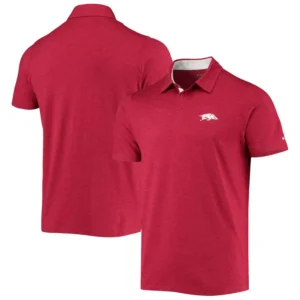 Men's Cardinal Arkansas Razorbacks Tech Trail Omni-Shade Polo Shirt