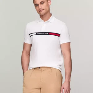 Men's Classic-Fit Embroidered Chest Insert Polo Shirt