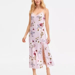 Women's Lace-Trim Satin Nightgown, Exclusively at Macy's