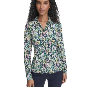 Women's Floral Long-Sleeve Shirt