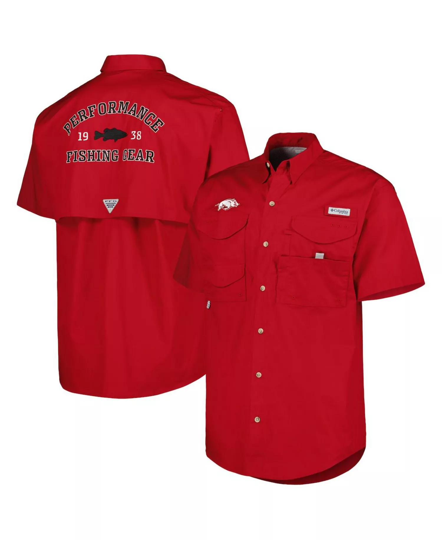 mni-cea47be4a86d83b979520cf7a83d362f Men's Cardinal Arkansas Razorbacks Bonehead Button-Up Shirt