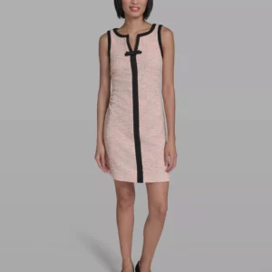 Women's Front Bow Detail Sleeveless Short Dress