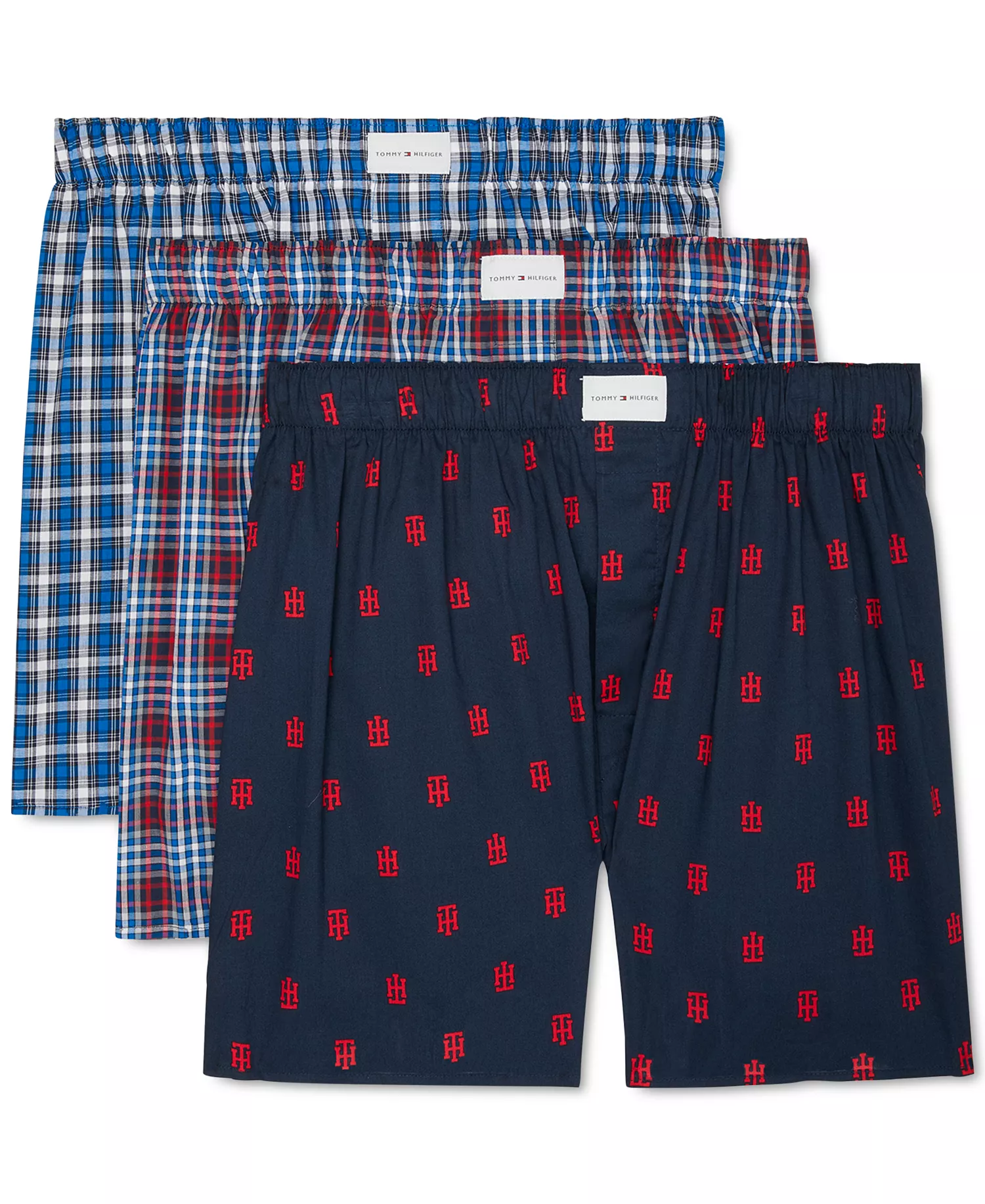 mni-cf8fb147c383065451ce8f42a5cc0c3f Men's 3-Pack Classic Printed Cotton Poplin Boxers — изображение 3