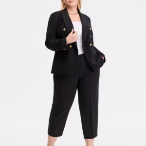 Plus Size High Rise Pull-On Cropped Pants, Macy's Exclusive