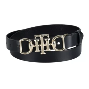 Women's Skinny Double Ended Horsebit Buckle Dress Casual Belt