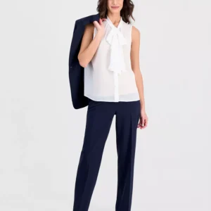 Women's Tie-Neck Sleeveless Top
