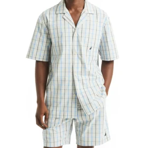 Men's Crafted Plaid Camp Sleep Pajama Shirt