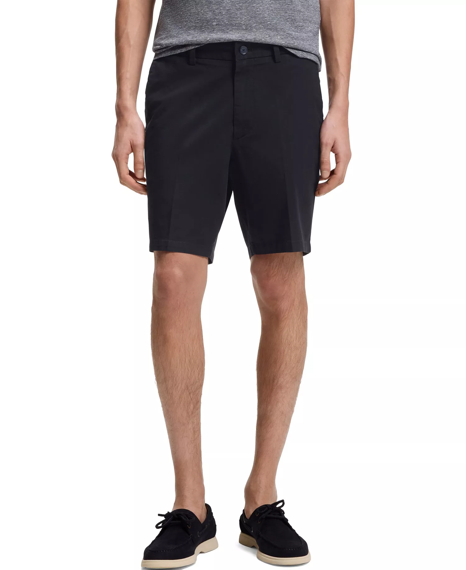 mni-d1722324472fb6fb64f79e7d7a97545f BOSS By Men’s Stretch-Cotton Twill Modern-Fit 8" Shorts