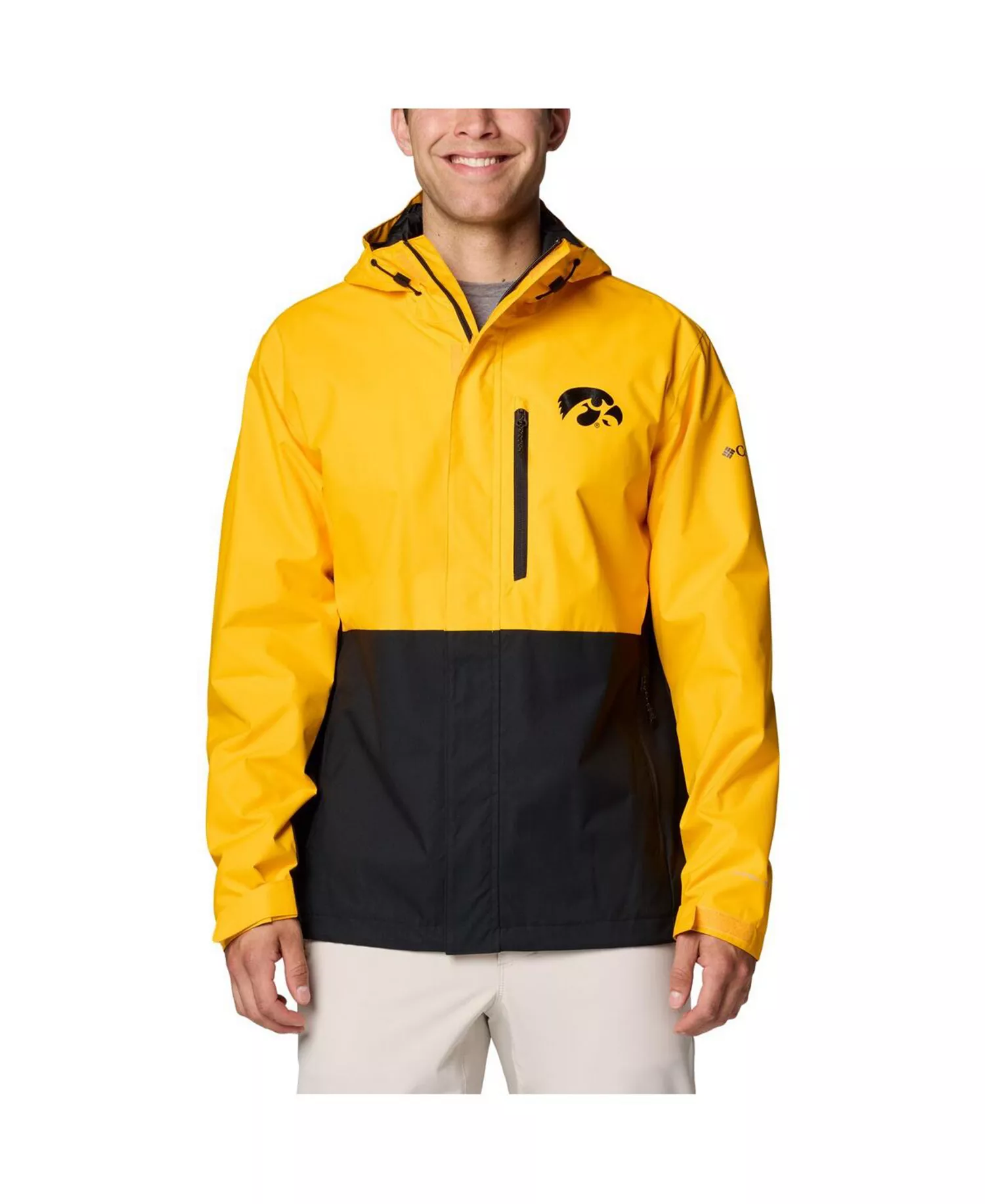 mni-d3645c8c88347142dbcd09753b81431f Men's Gold Iowa Hawkeyes Field Bound Omni-Tech™ Full-Zip Jacket