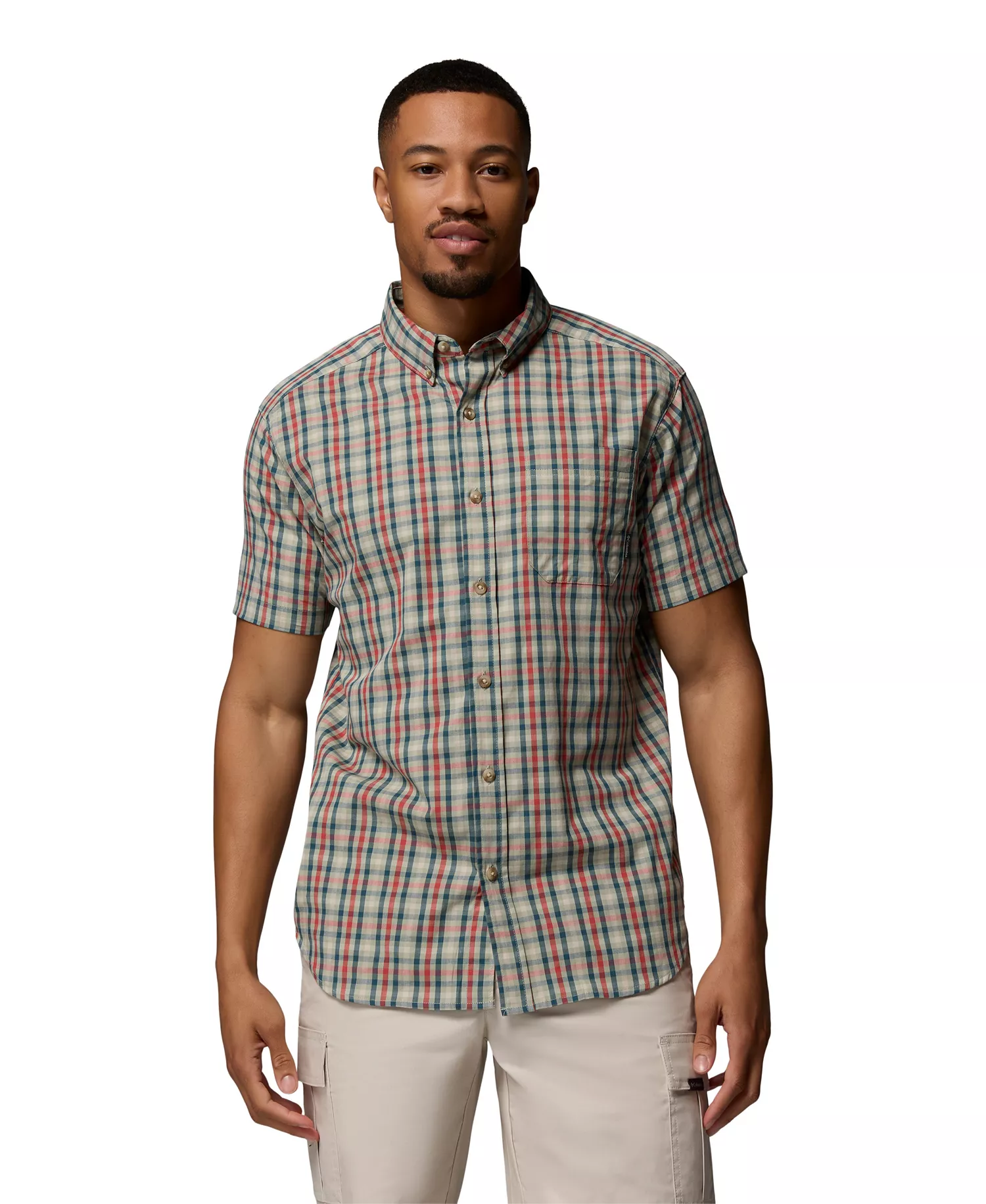 mni-d3a7aa6488ab3fa3bad5b4b7eca48e58 Men's Rapid Rivers Short-Sleeve Plaid Shirt — изображение 4