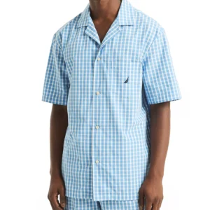 Men's Crafted Plaid Camp Sleep Pajama Shirt