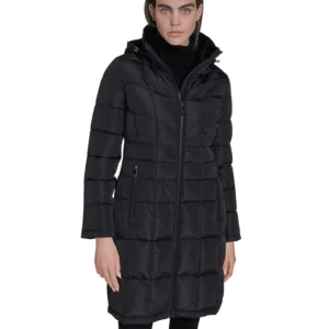 Women's Hooded Stand Collar Puffer Coat
